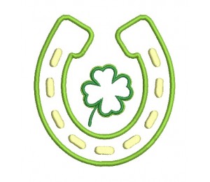 Stickdatei - Hufeisen Glücksklee